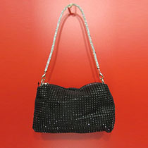 Bag150 3-Way Studded Clutch Bag/Black