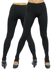 Pants100 Basic Stirrup Leggings/Black