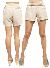 Pants135 Linen Short Pants/ Khaki