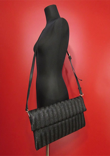 Bag145 2-Way Woven Bag/Black