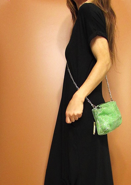 Bag149 3-Way Studded Clutch Bag/Green
