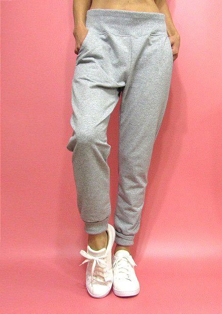 Pants263 French Terry High Waist Joggers/Heather Grey
