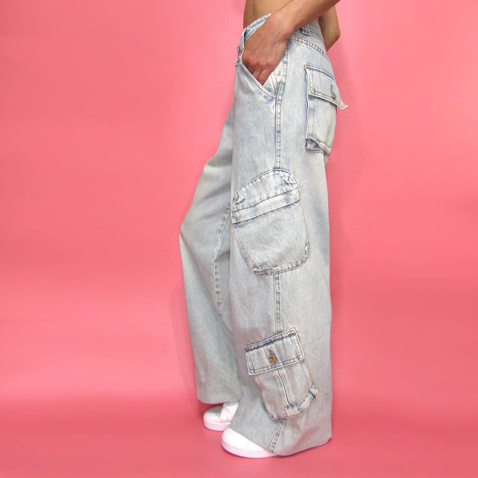 Denim082モデル着用サイド