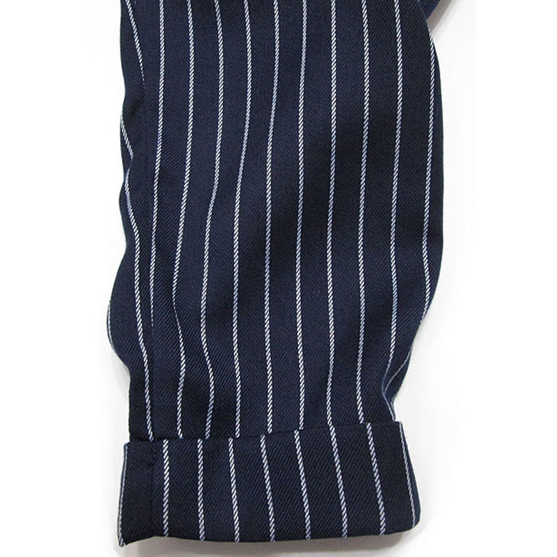 Pants152 Pin-Stripe Roll-Up Pants/Navy｜パンツ｜LAファッション通販のLA RUMORS