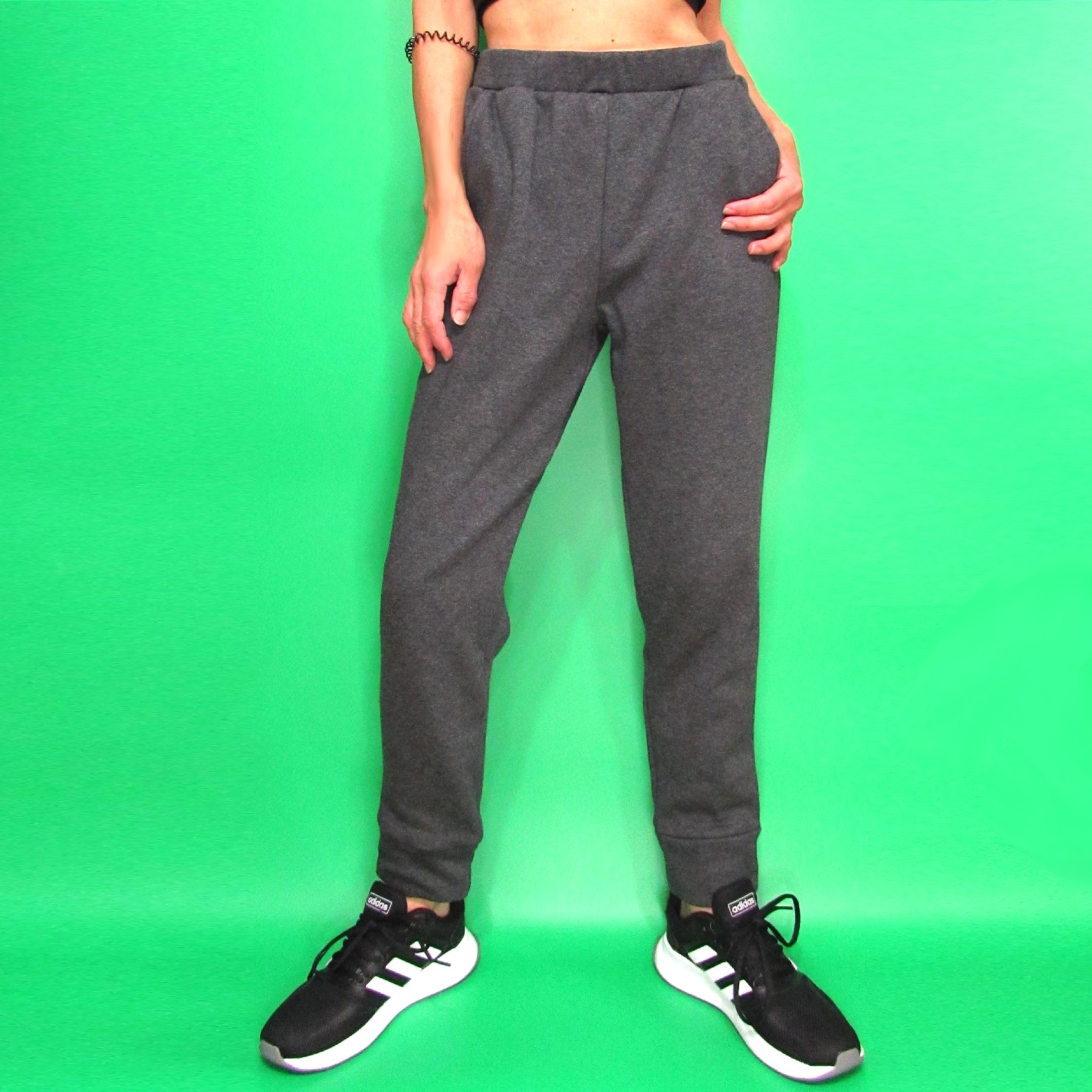 Pants271 French Terry Inside Brushed Joggers/Charcoal